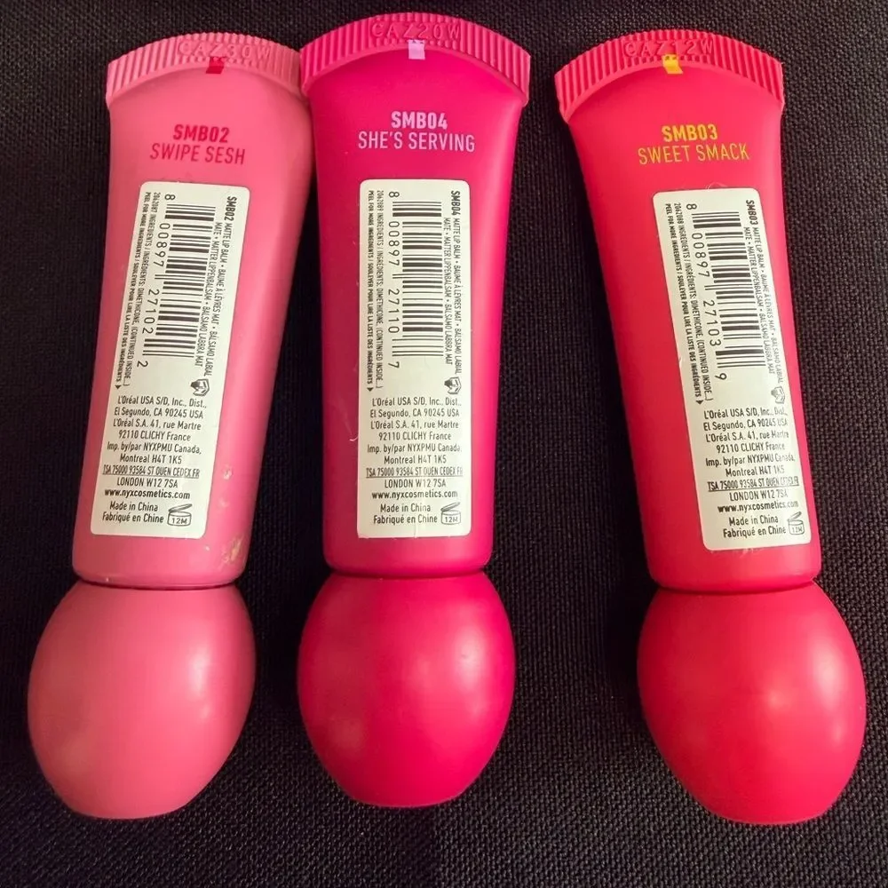 🦋 NYX 2 SWIPE SESH Smushy Matte Lip Balm New FullSz